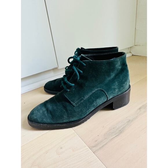 Vintage Bally Suede Boots Size 7 Ankle Boots Classic Quiet Luxury Designer Shoes - Picture 5 of 9
